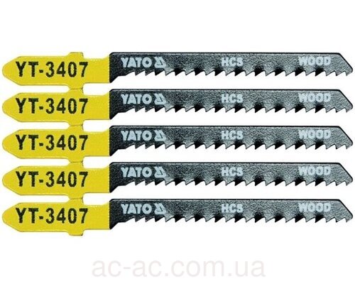 Полотно для електролобзика(дерево) YATO, l=75мм, 13TPI набір 5пр. YT-3407***