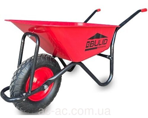 Тачка(візок) 1 колесо будівельна 100л 180кг RED/BLACK ПН d400мм