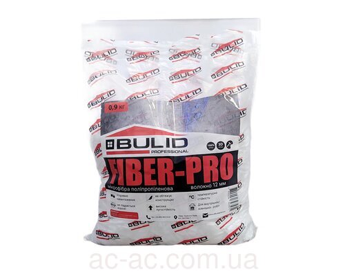Фибра Полипропиленовая BULID Fiber-PRO 12мм 0,9 кг