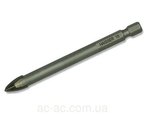 Свердло по склу та плитці CROSS HEAD - 10мм HAISSER (2713310)
