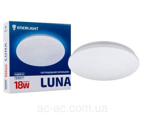 Світильник стельовий світлодіод. круг. з малюнком Enerlight LUNA 18Вт 4000K