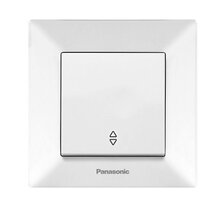 Вимикач 1 кл. з підсвіткою  біл Arkedia Slim (Panasonic)