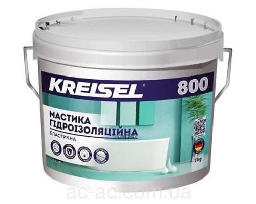 Мастика гидроизоляционная 800 KREISEL эластичная (7кг)