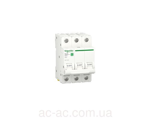 Автомат трехполюсный 25А 3P Schneider RESI9