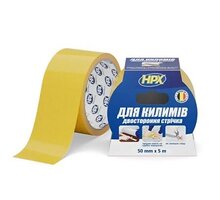 Стрічка двохстороння для фіксації килимків HPX 50мм х 5м біла СТ5005