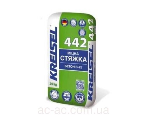 Стяжка міцна цементна 10-100 мм KREISEL (Крайзель) 442 (SF43) В-25 (25кг)