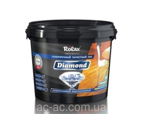 Лак паркетный полиуретановый Diamond (Rolax) 3л.