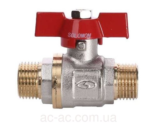Кран кульовий 15 (1/2'') ЗЗ  метелик Solomon PN 40
