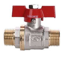 Кран кульовий 15 (1/2'') ЗЗ метелик Solomon PN 40